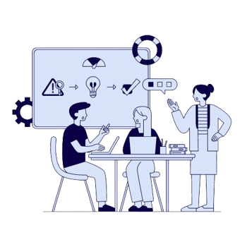 Illustration highlighting the stages of the consumer insights process